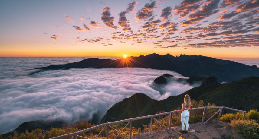 Melhores lugares para ver o nascer do sol na Madeira- bica da cana sunset viewpoint in paúl da serra
